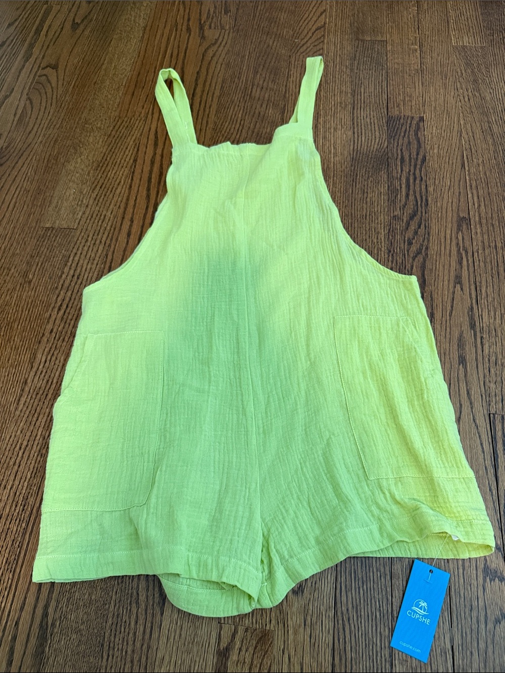 Cupshe Neon Lime Lightweight Romper